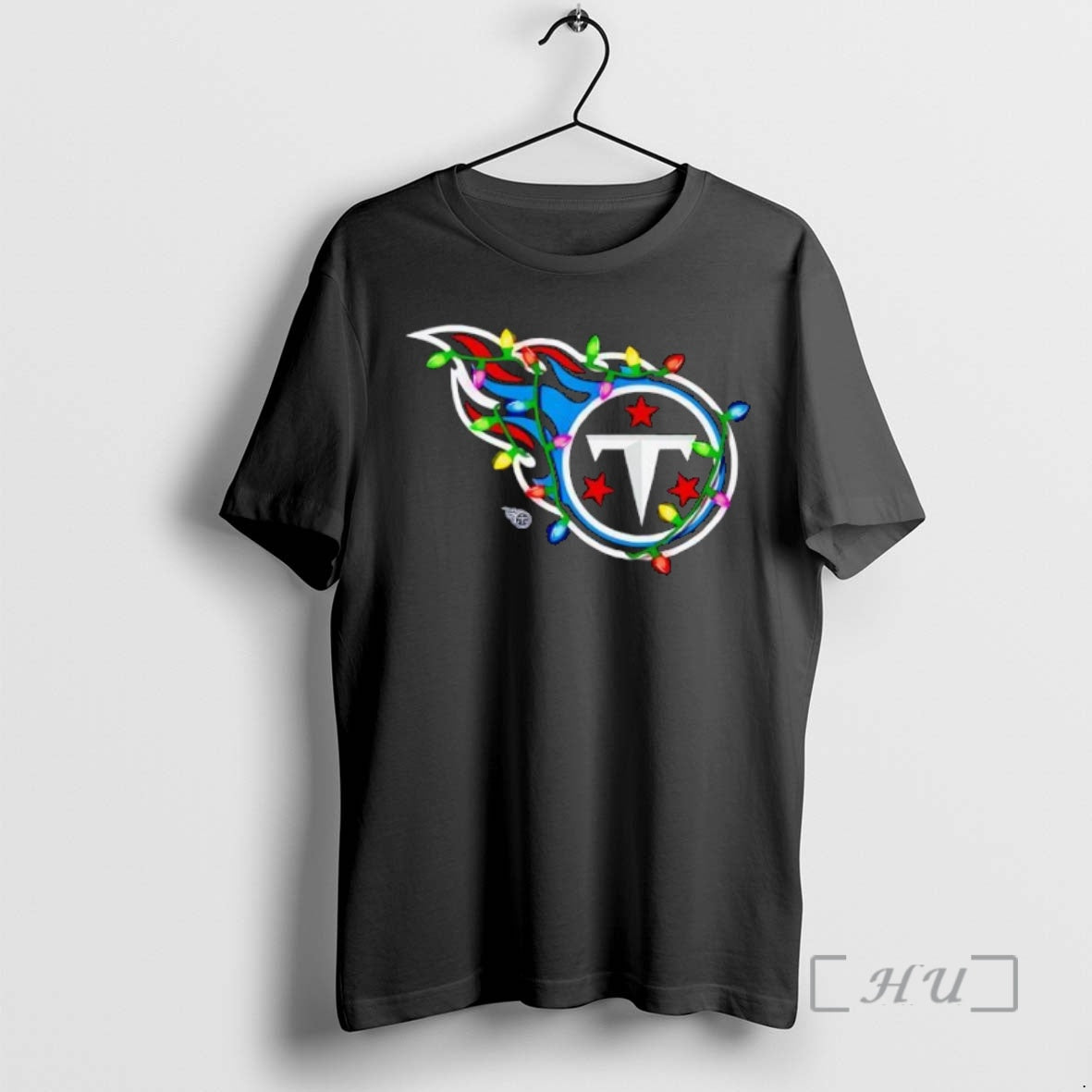 Trending Tennessee Titans Logo Holiday Lights Shirt Hoodie Sweatshirt | PurePodTees.com