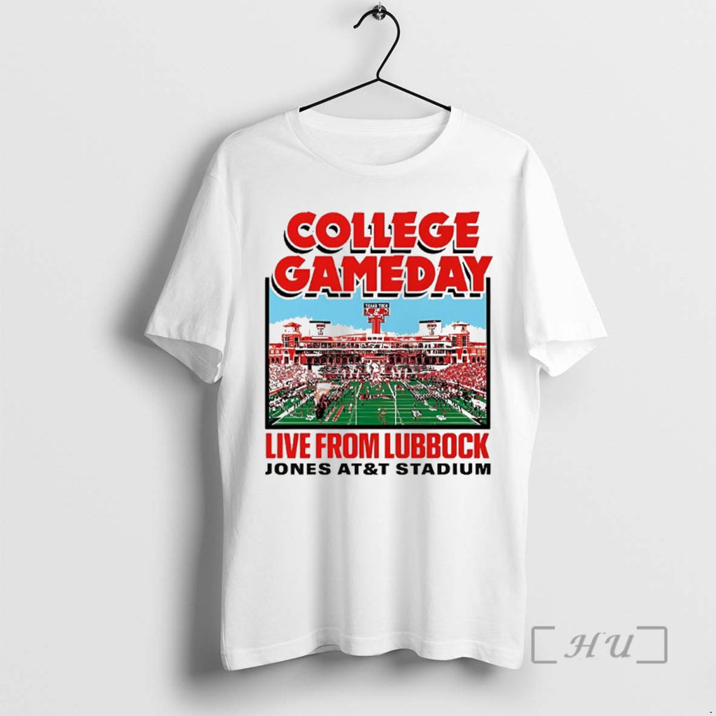 Trending Texas Tech Red Raiders Football College Gameday Live From Lubbock Jones At And Shirt Hoodie Sweatshirt