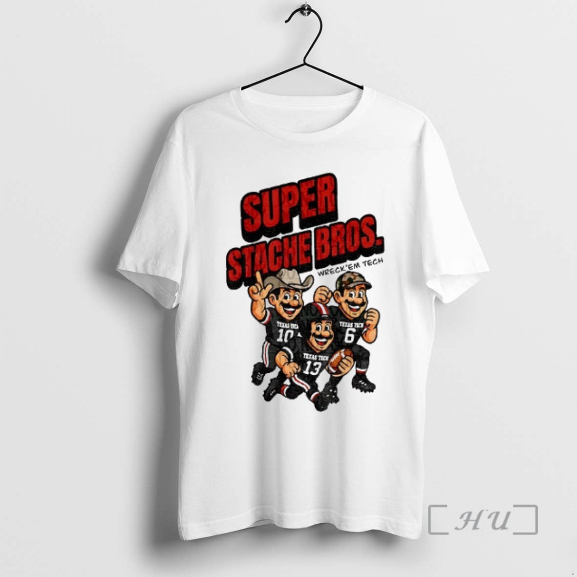Trending Texas Tech Red Raiders Football Super Stache Bros Cartoon Game Day Premium T Shirts Hoodie Sweatshirt