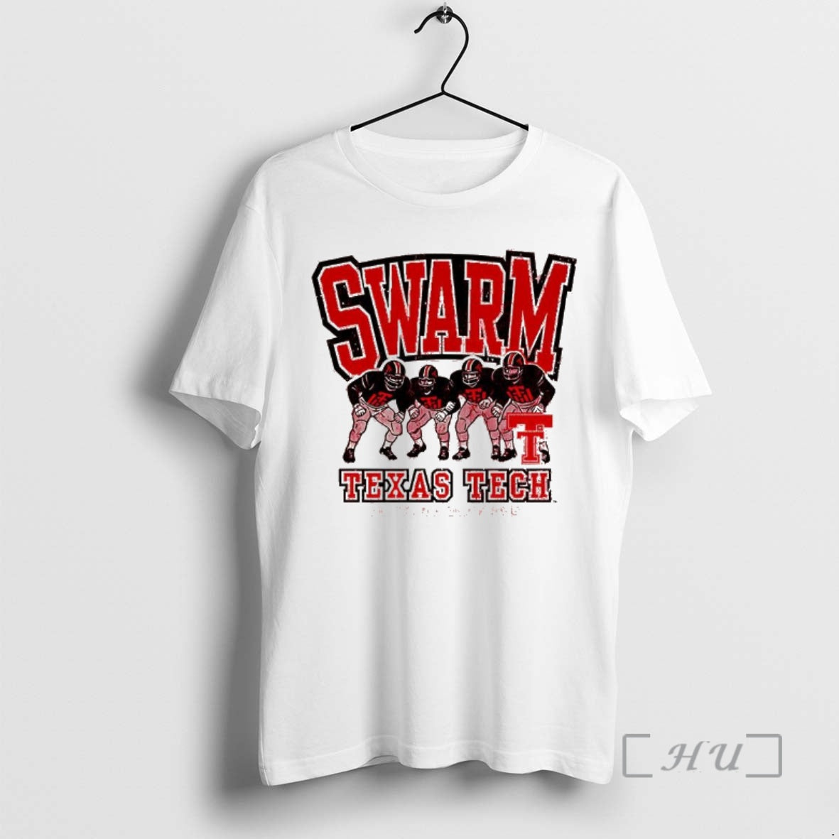 Trending Texas Tech Red Raiders Football In Your Face Swarm Dept Of Defense Premium Shirt Hoodie Sweatshirt | PurePodTees.com