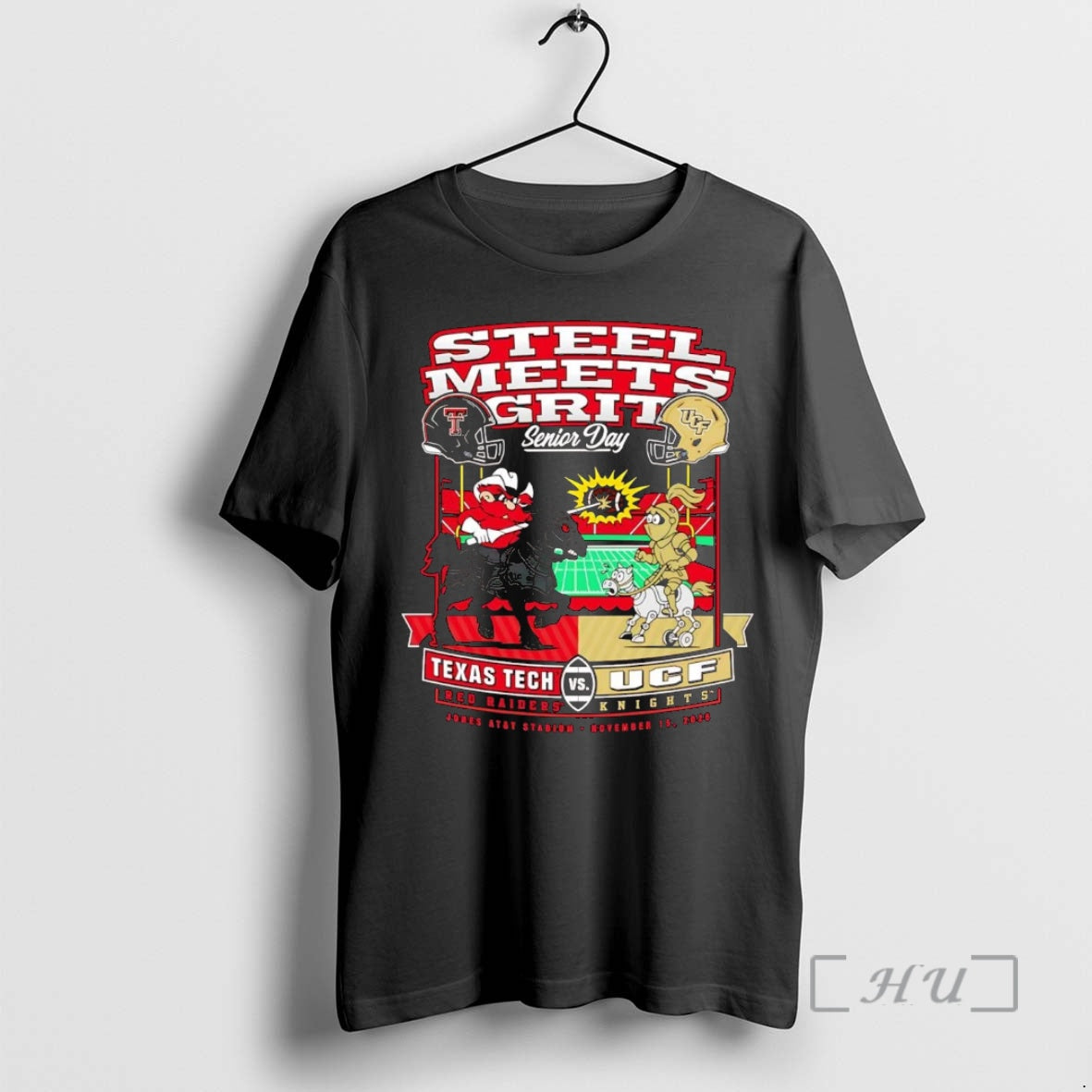 Trending Texas Tech Red Raiders Vs Ucf Knights Steel Meets Grit Senior Day 2025 Premium Shirt Hoodie Sweatshirt