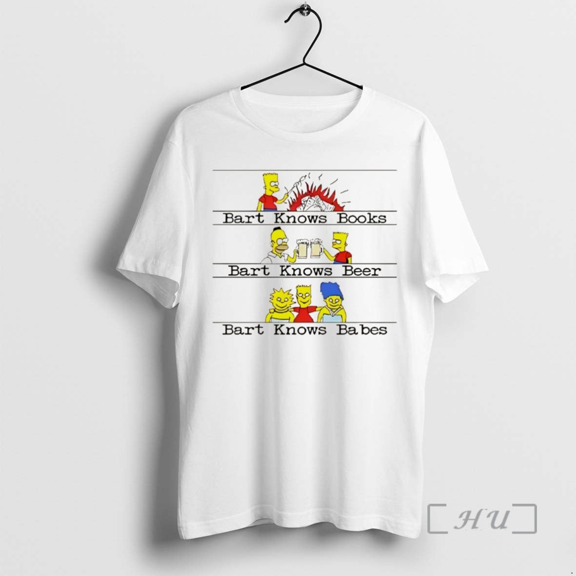 Trending The Simpsons Bart Knows Books Bart Knows Beer Bart Knows Babes Christmas Premium Shirt Hoodie Sweatshirt