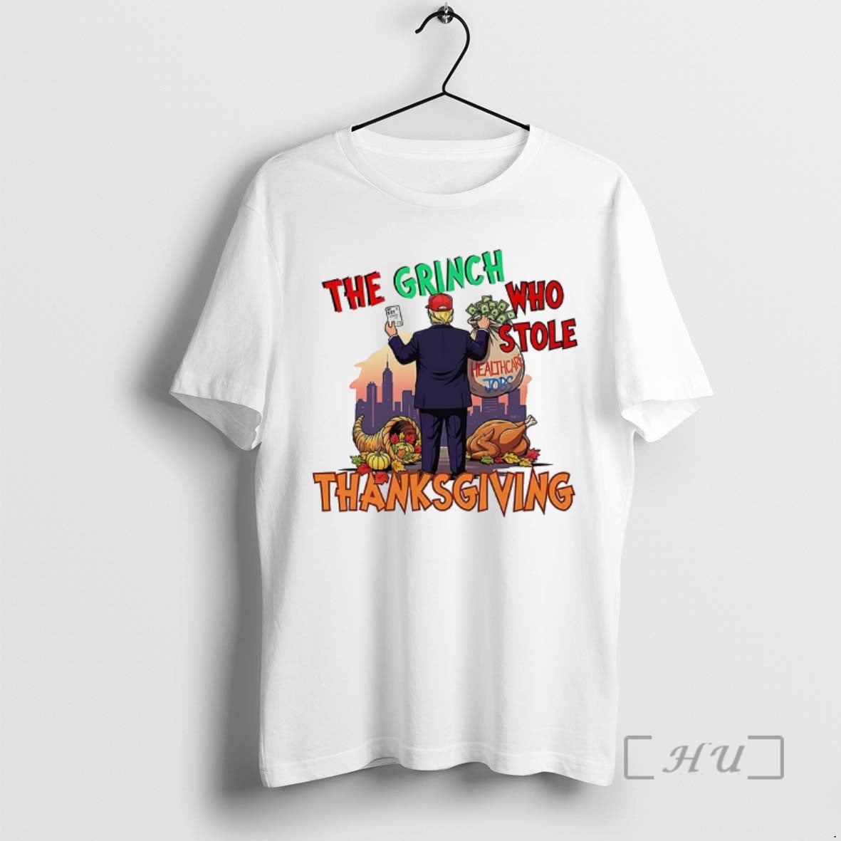 Trending The Grinch Stole Thanksgiving Trump Shirt Hoodie Sweatshirt | PurePodTees.com