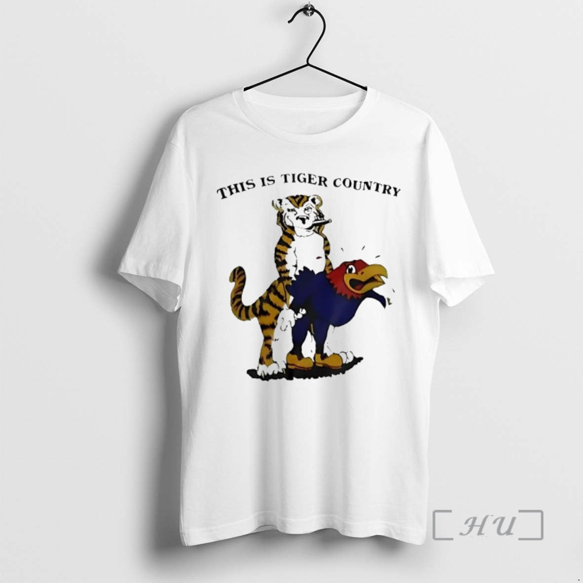 Trending This Is Tiger Country Missouri Tigers Mascot Smoking And Fuck Kansas Jayhawks Premium Shirt Hoodie Sweatshirt