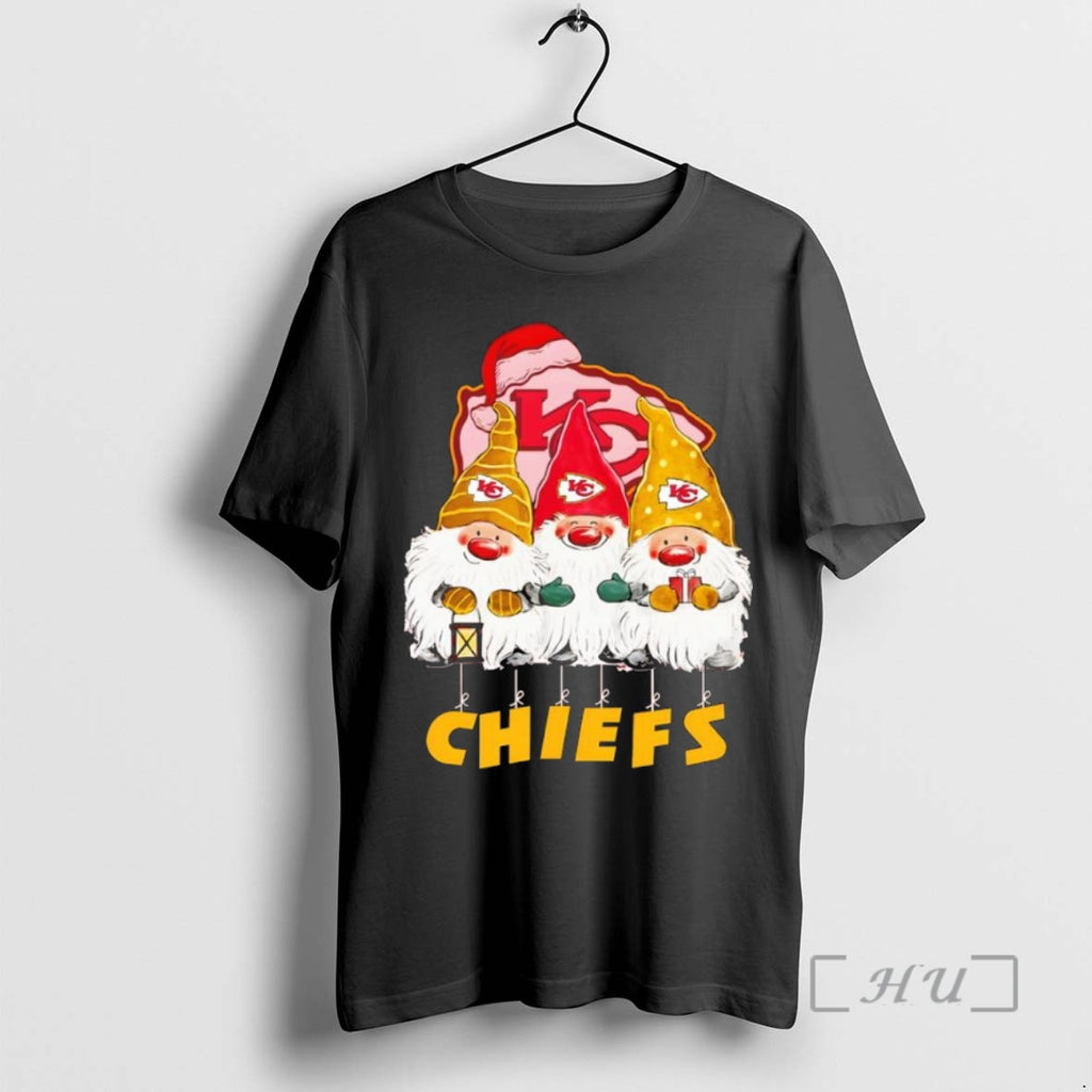 Trending Three Gnomes Christmas Kansas City Chiefs Shirt Hoodie Sweatshirt | PurePodTees.com