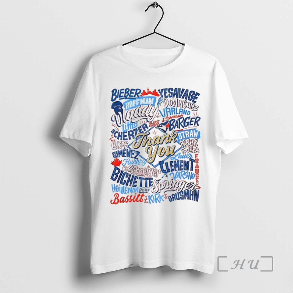 Trending Toronto Blue Jays 2025 Thank You For Your Love And Support Mlb Baseball Premium Shirt Hoodie Sweatshirt