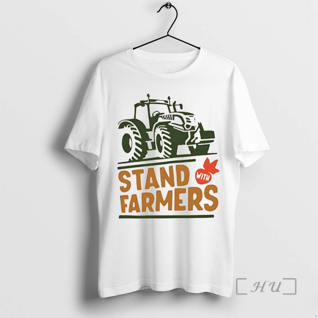 Trending Tractor Stand With Farmers Shirt Hoodie Sweatshirt | PurePodTees.com