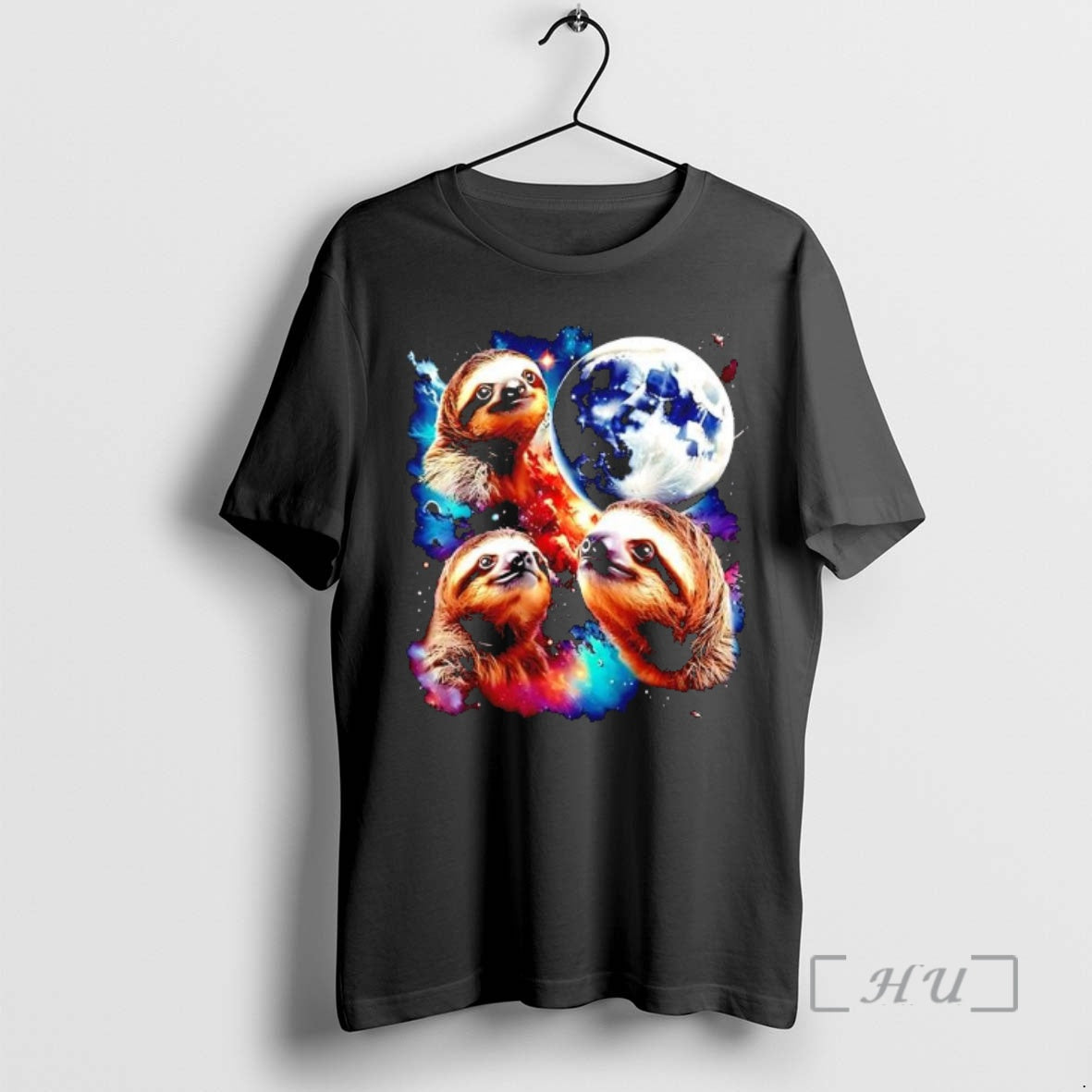 Trending Triple Moon Sloths Graphic Shirt Hoodie Sweatshirt | PurePodTees.com