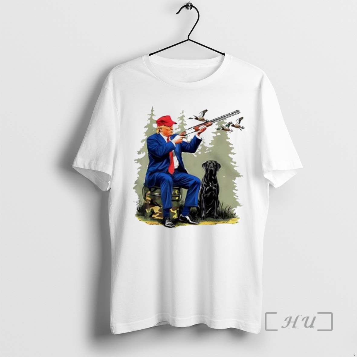 Trending Trump Hunting Duck Shirt Hoodie Sweatshirt | PurePodTees.com