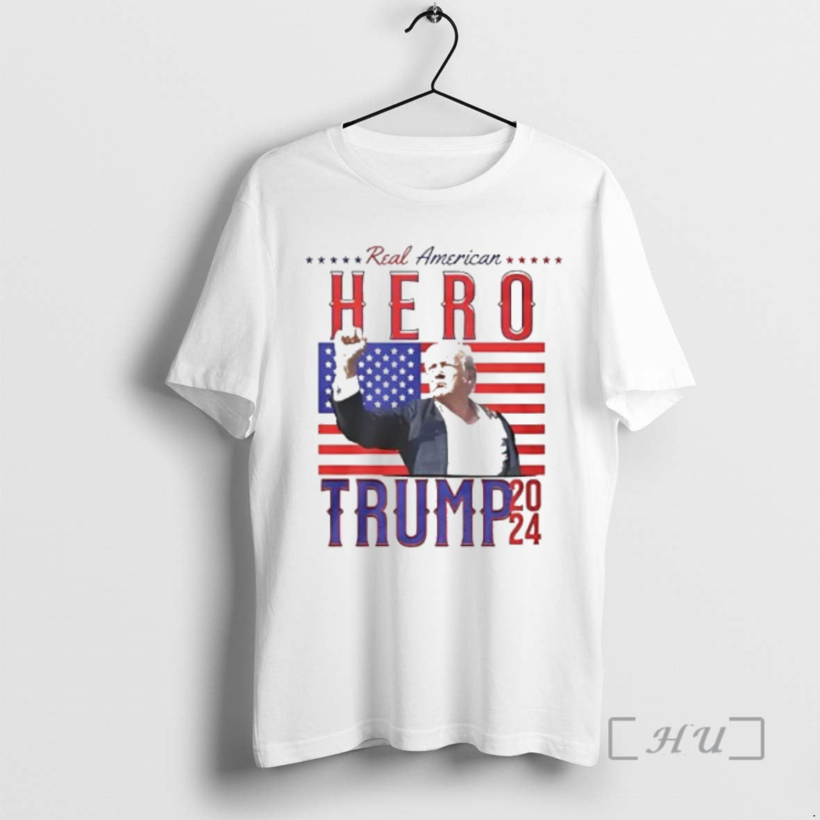 Trending Trump Real American Hero 2024 Shirt Hoodie Sweatshirt | PurePodTees.com
