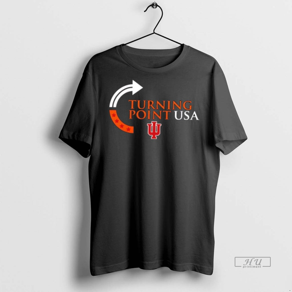 Trending Turning Point Usa Charlie Kirk X Indiana University Bloomington 2 Sided Graphic