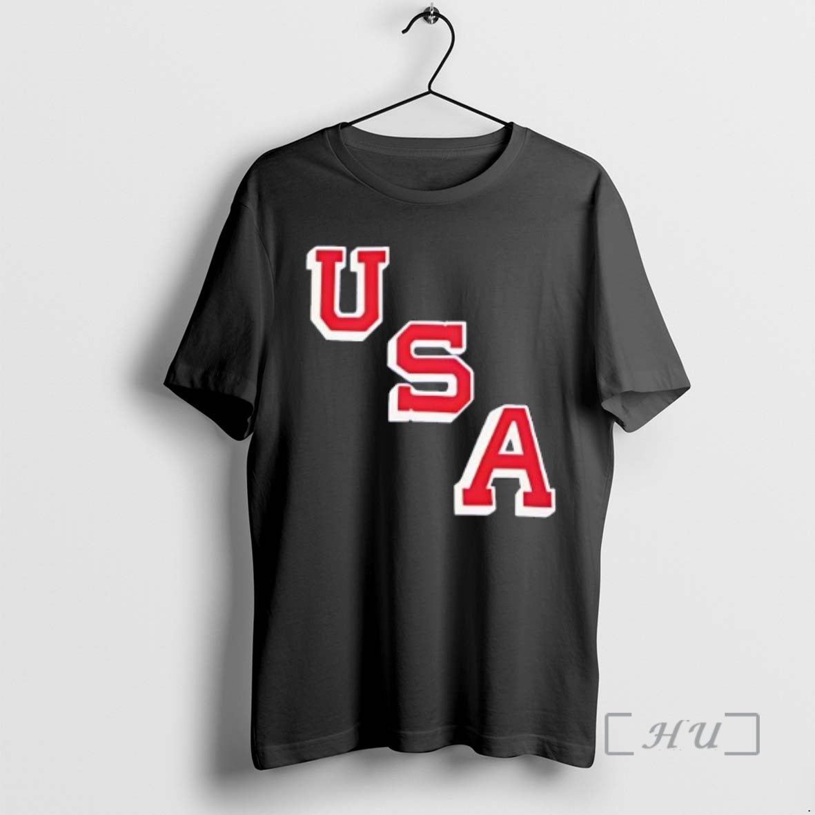 Trending Usa Hockey Diagonal Graphic Shirt Hoodie Sweatshirt | PurePodTees.com