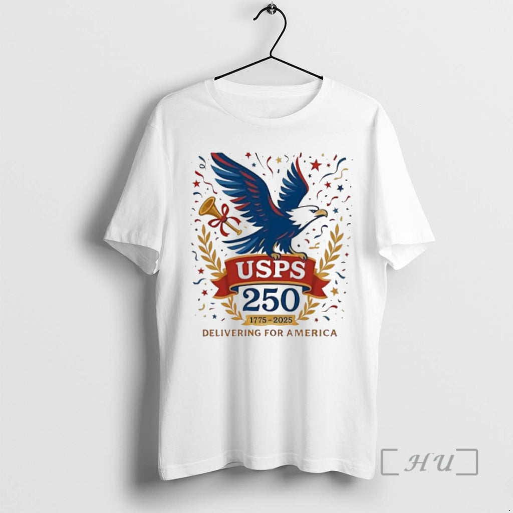 Trending Usps 250th 1775 2025 Delivering For America Shirt Hoodie Sweatshirt | PurePodTees.com