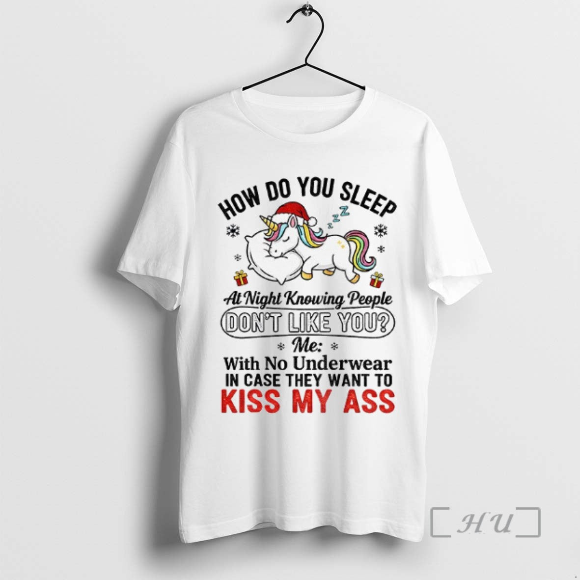 Trending Unicorn How Do You Sleep At Night Knowing People Dont Like You Me With Shirt Hoodie Sweatshirt | PurePodTees.com