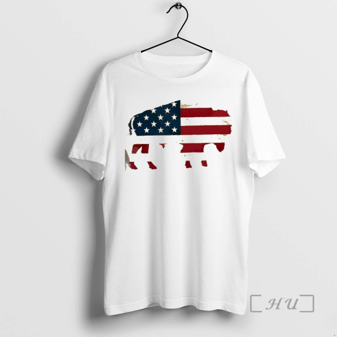 Trending Vintage Buffalo American Flag Bison Patriotic Gift Shirt Hoodie Sweatshirt | PurePodTees.com