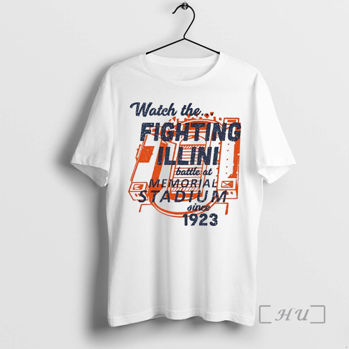 Trending Watch The Illinois Fighting Illini Battle At Memorial Stadium Since 1923 Shirt Hoodie Sweatshirt | PurePodTees.com