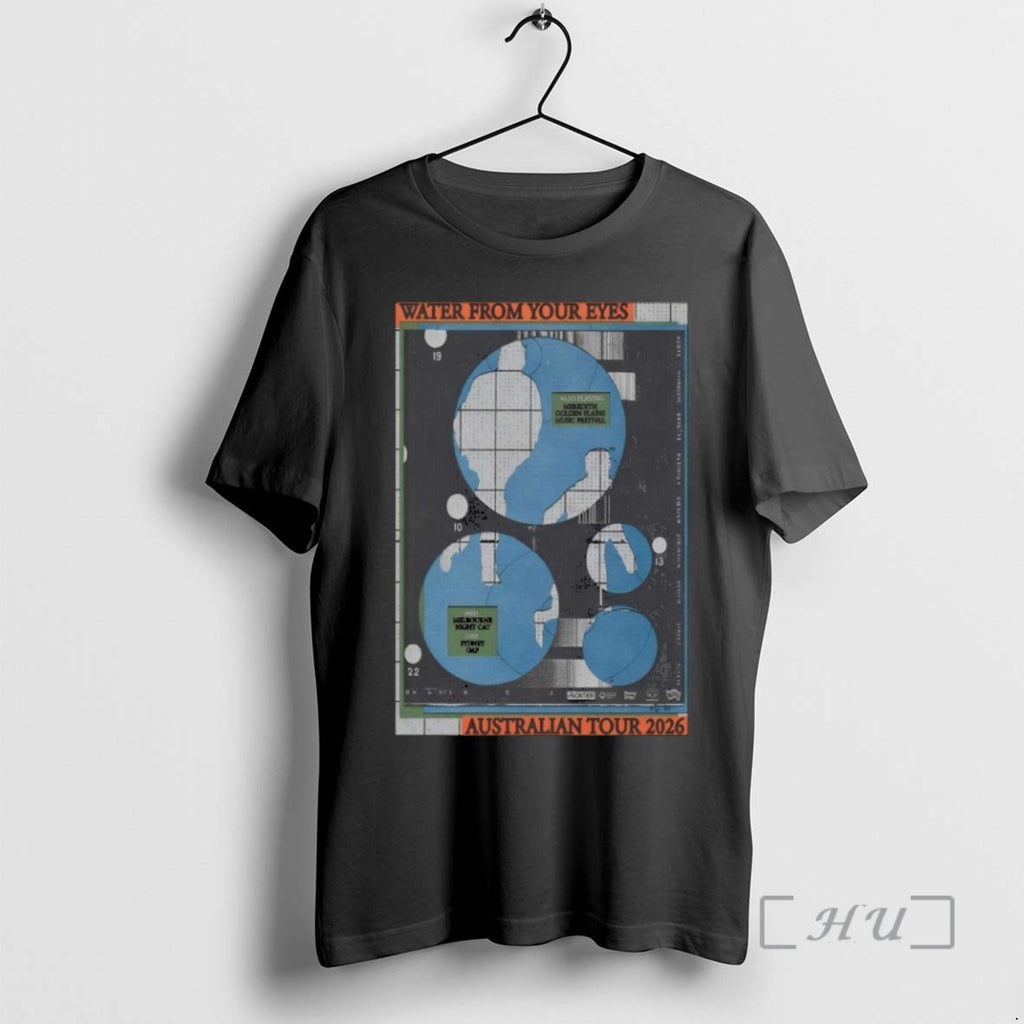 Trending Water From Your Eyes Aus 2026 Tour Shirt Hoodie Sweatshirt | PurePodTees.com