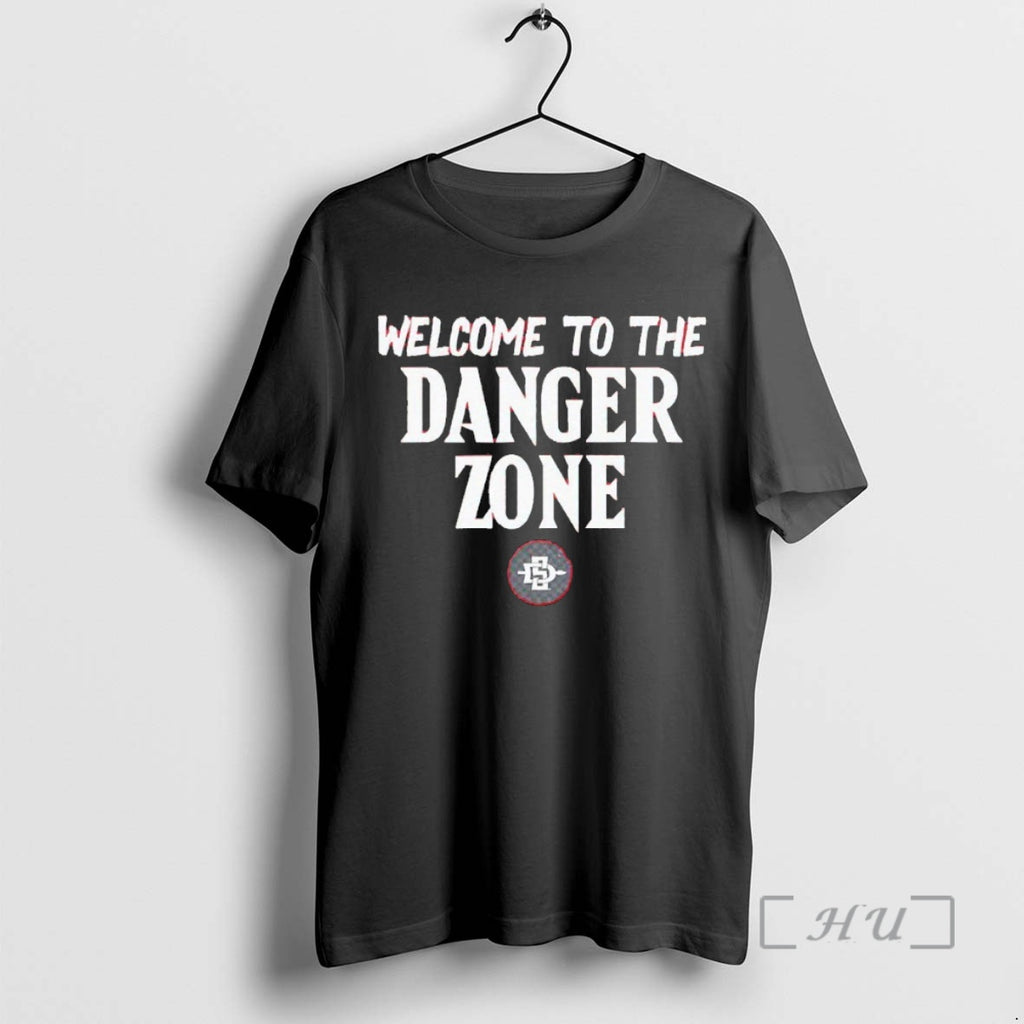 Trending Welcome To The Danger Zone San Diego State Aztecs Shirt Hoodie Sweatshirt | PurePodTees.com