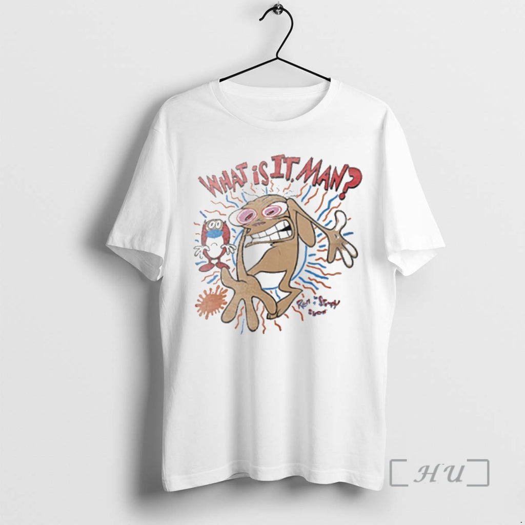 Trending What Is It Man The Ren And Stimpy Show Shirt Hoodie Sweatshirt | PurePodTees.com