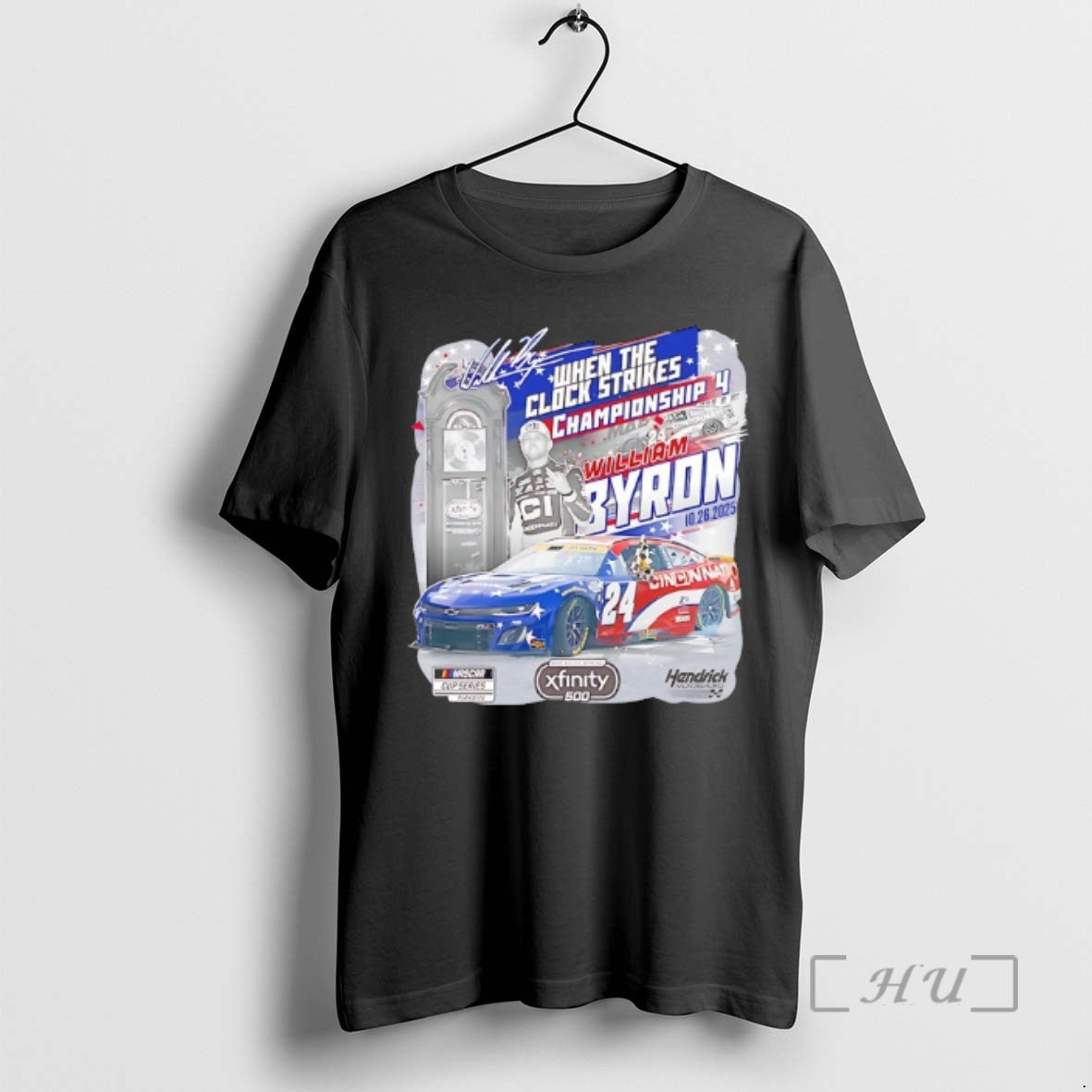 Trending William Byron Checkered Flag Sports Heather Charcoal 2025 Xfinity 500 Rrace Winner Premium Shirt Hoodie Sweatshirt