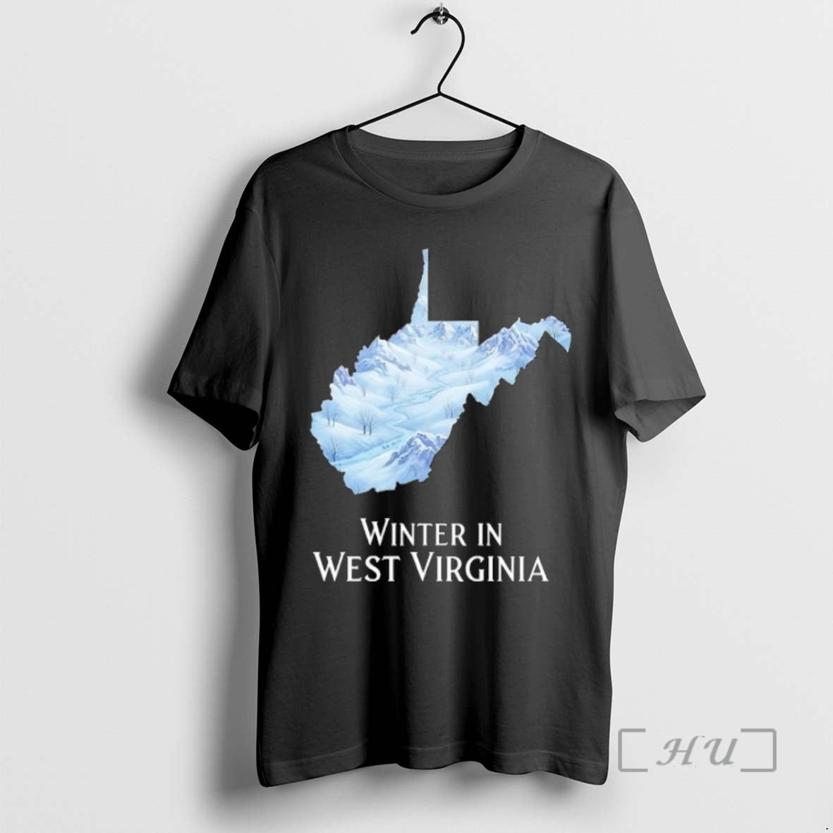Trending Winter In West Virginia Map Shirt Hoodie Sweatshirt | PurePodTees.com
