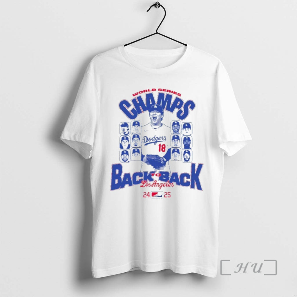 Trending World Series Champs Back To Back Yoshinobu Yamamoto Los Angeles Dodgers Mlb 2025 Player Shirt Hoodie Sweatshirt