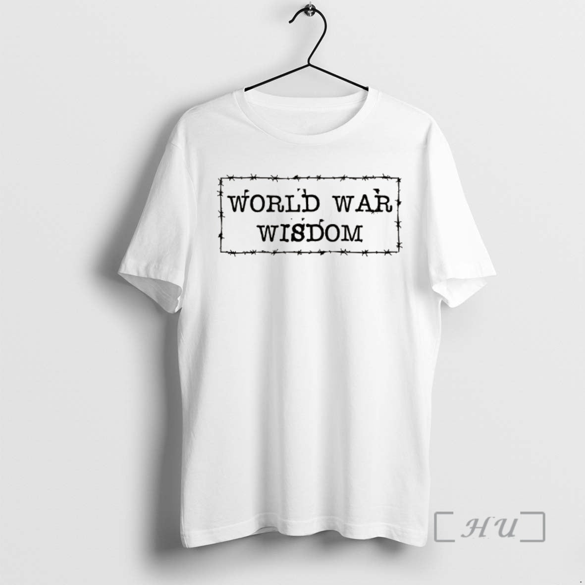 Trending World War Wisdom Barbed Wire Frame Logo Shirt Hoodie Sweatshirt | PurePodTees.com