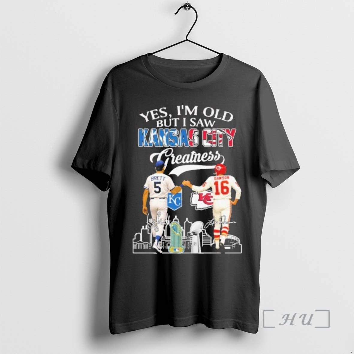 Trending Yes Im Old But I Saw Kansas City Greatness Brett X Dawson Signature City Shirt Hoodie Sweatshirt | PurePodTees.com