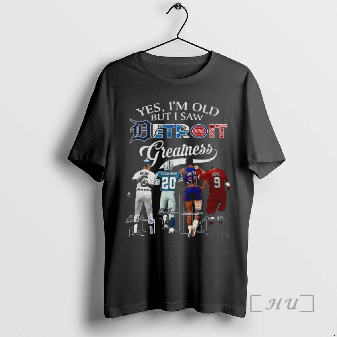 Trending Yes Im Old But I Saw Al Kaline Barry Sanders Isiah Thomas Steve Yzerman Shirt Hoodie Sweatshirt | PurePodTees.com