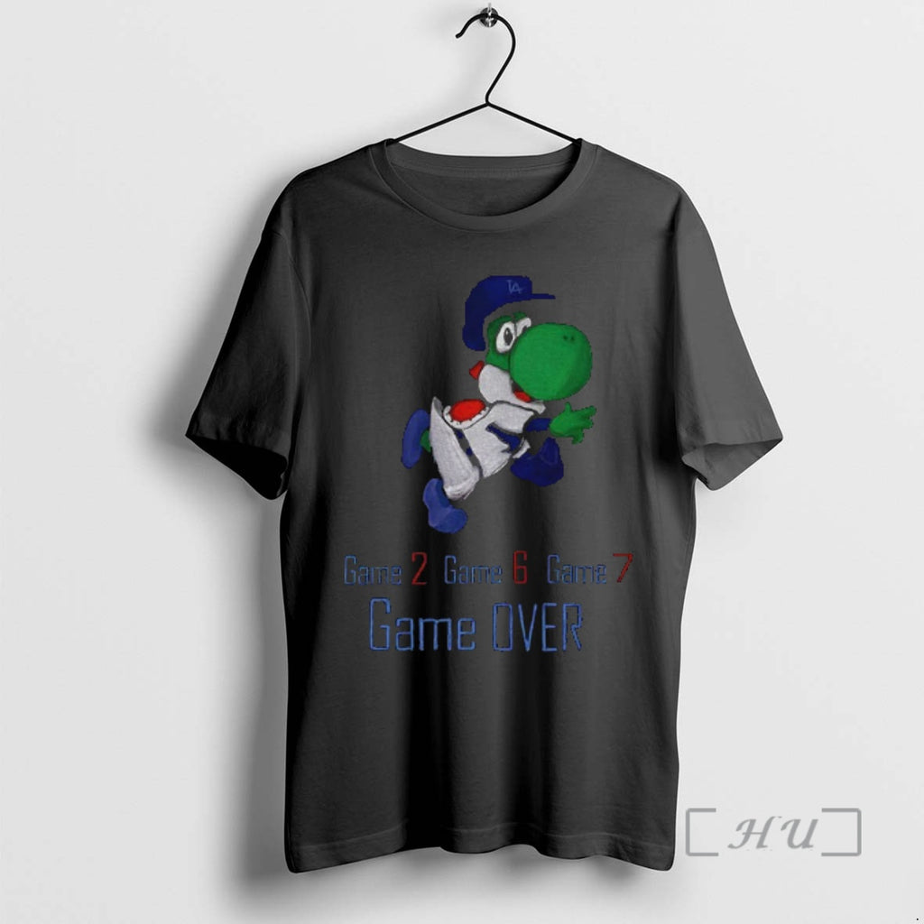 Trending Yoshi Game Over Game 2 Game 6 Game 7 Los Angeles Dodgers Mlb Baseball Shirt Hoodie Sweatshirt | PurePodTees.com