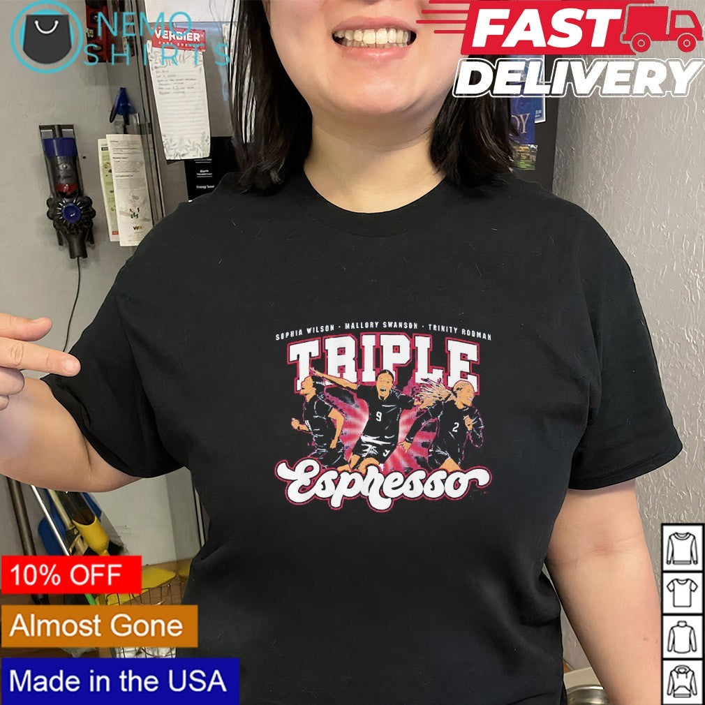 Triple Espresso Swanson Rodman and Wilson USWNT shirt