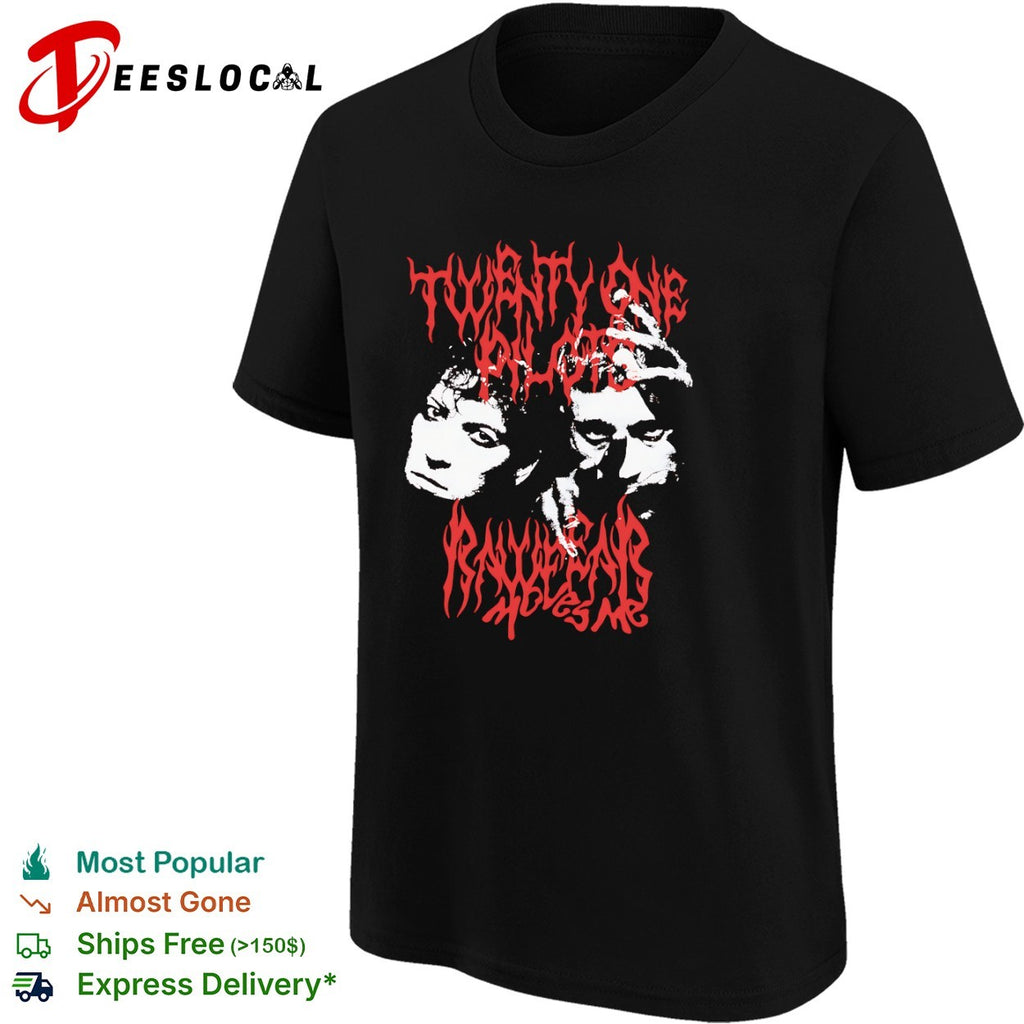 Twenty One Pilots and Rattlehead moves me shirt
