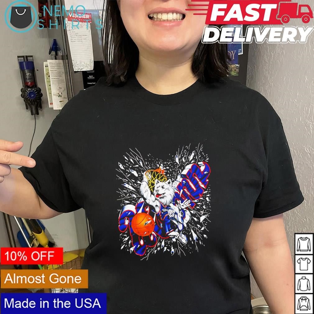 UConn Huskies basketball graphic mascot shirt
