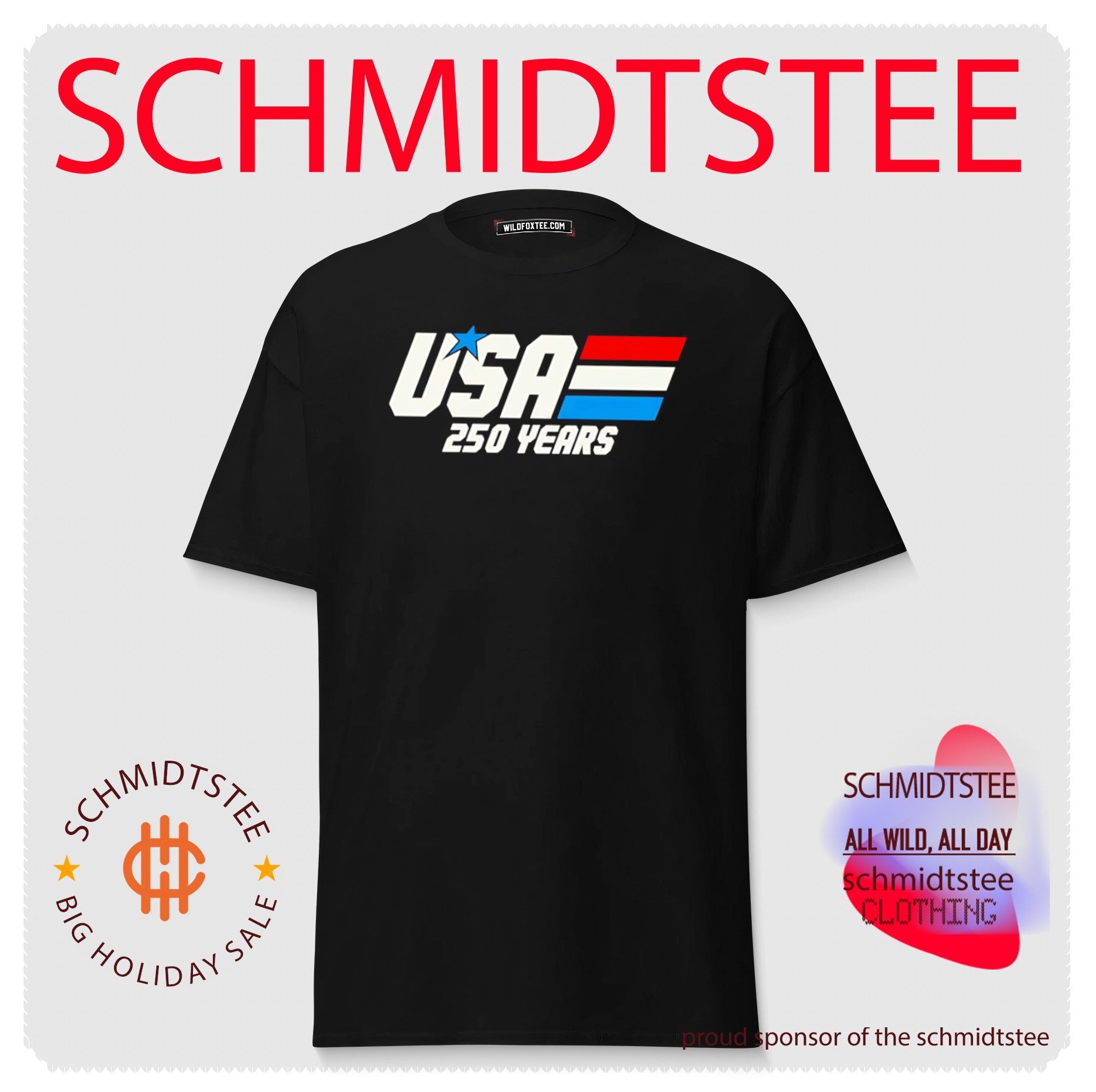 USA 250 years Racing logo shirt
