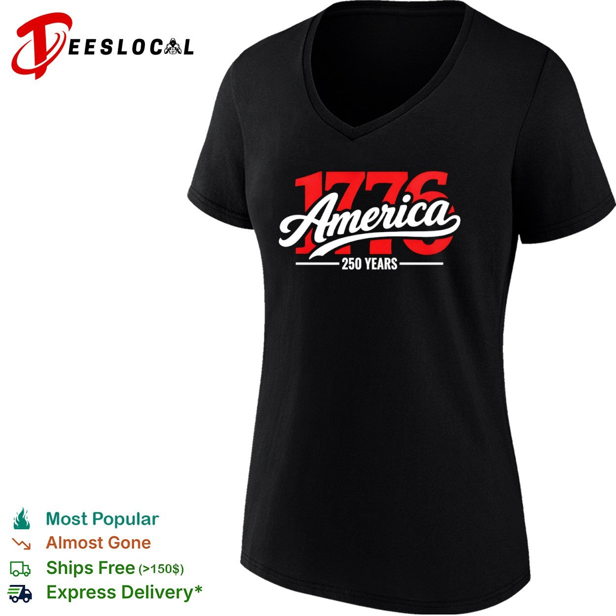 USA America 250 years only 1776 America 250 years shirt
