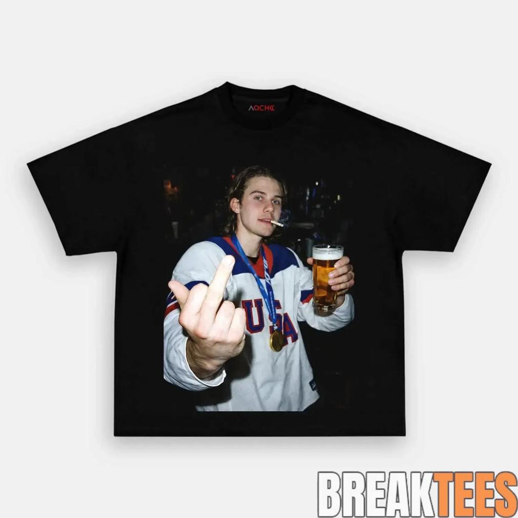 USA Hockey Jack Hughes Champion Graphic Shirt