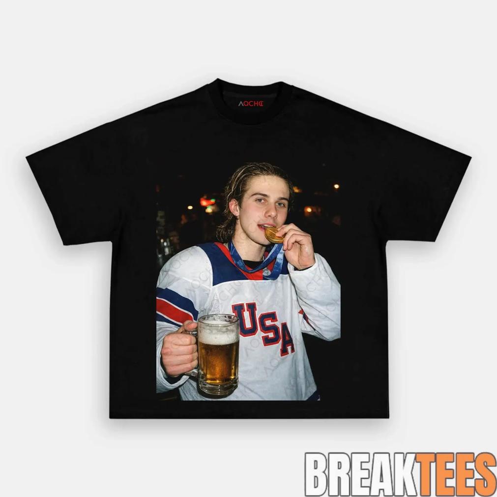 USA Hockey Jack Hughes Champion Graphic Shirt