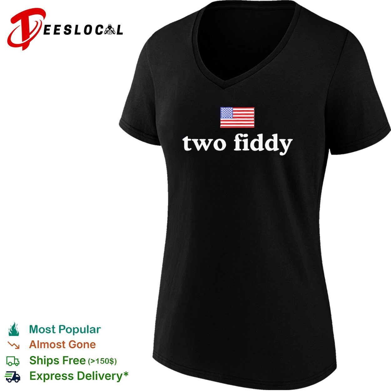 USA two fiddy American flag two fiddy shirt