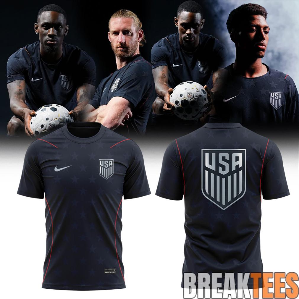 US Soccer 2026 Stripes Match Black T-Shirt
