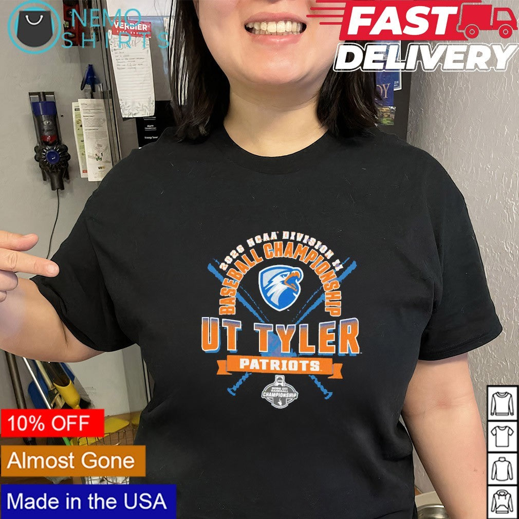 UT Tyler Patriots 2026 NCAA DII baseball championship shirt