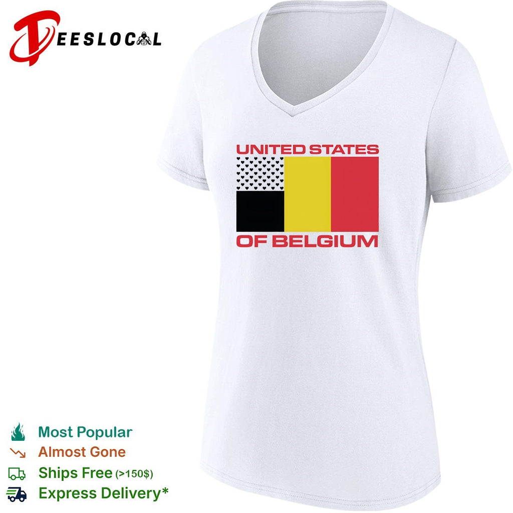 United States of Belgium flag shirt