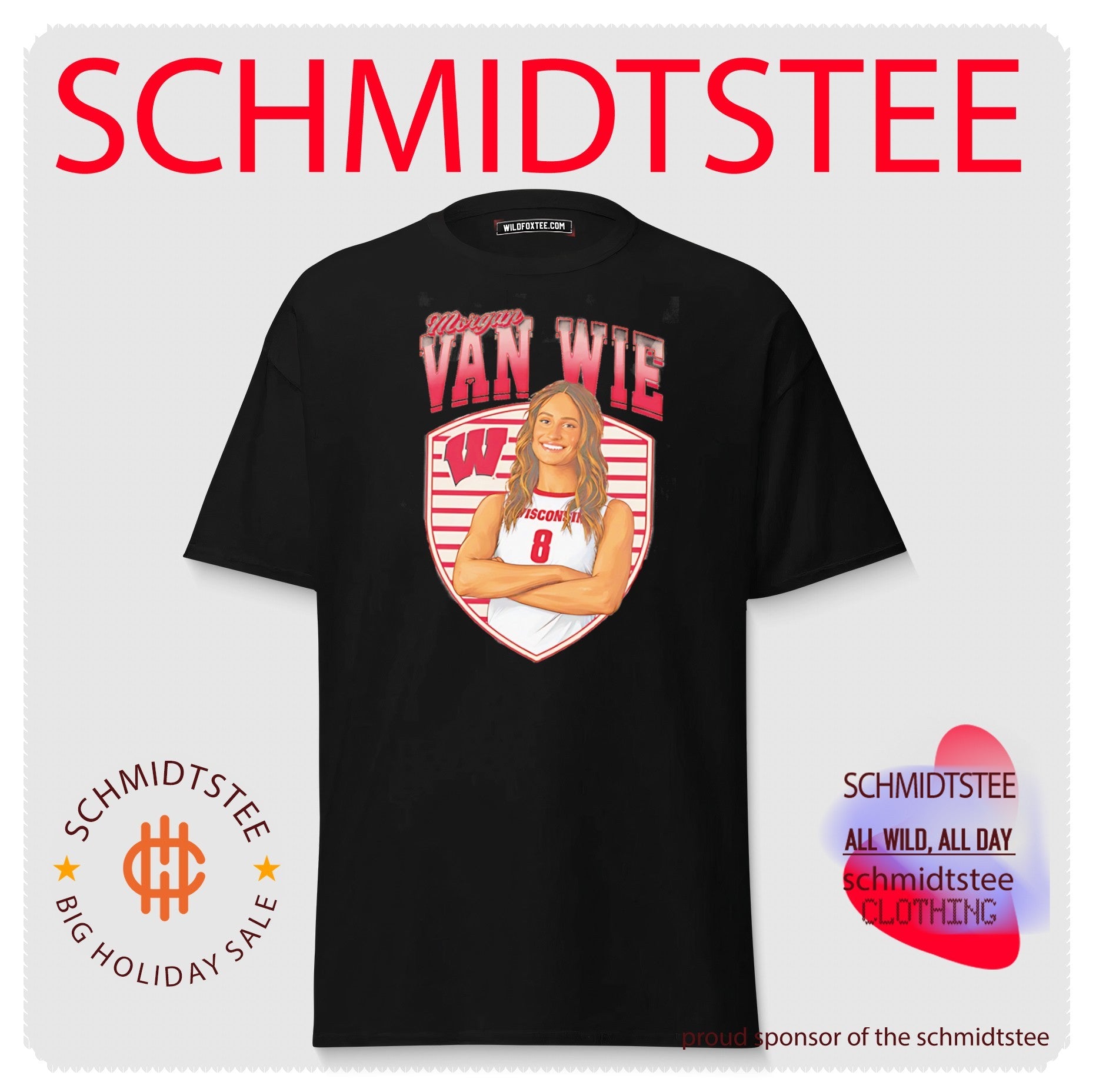 University Of Wisconsin-Madison Morgan Van Wie portrait shirt