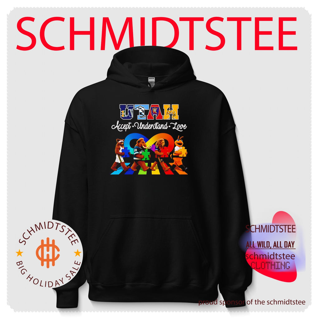 Utah Accept Understand Love Mascot Puzzle Piece Infinity shirt