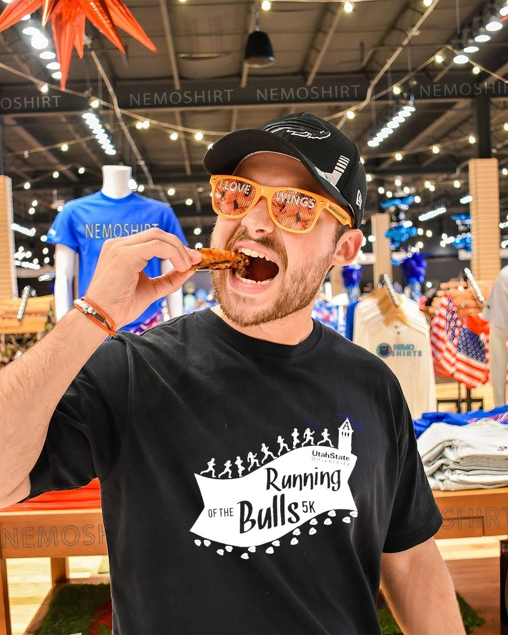 Utah State Aggies running of the bulls 5K shirt