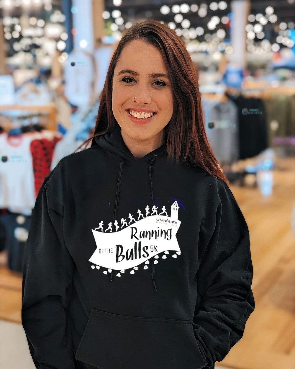 Utah State Aggies running of the bulls 5K shirt