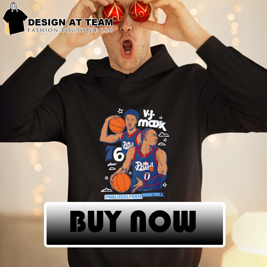 VJ Maxx Philadelphia 76ers Basketball cartoon NBA 2026 shirt
