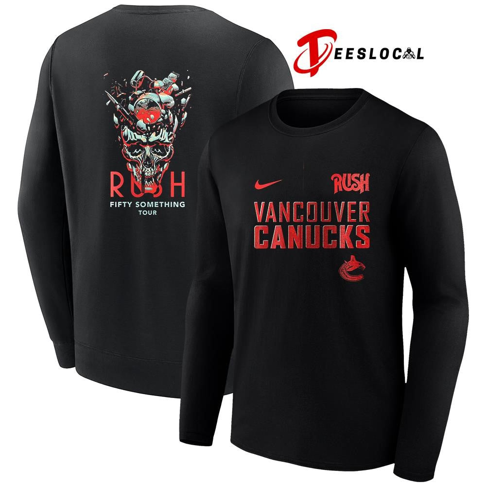 Vancouver Canucks Rush Fifty Something tour skull shirt