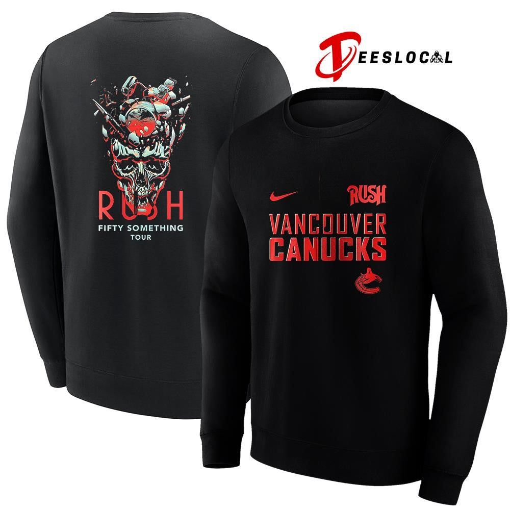 Vancouver Canucks Rush Fifty Something tour skull shirt