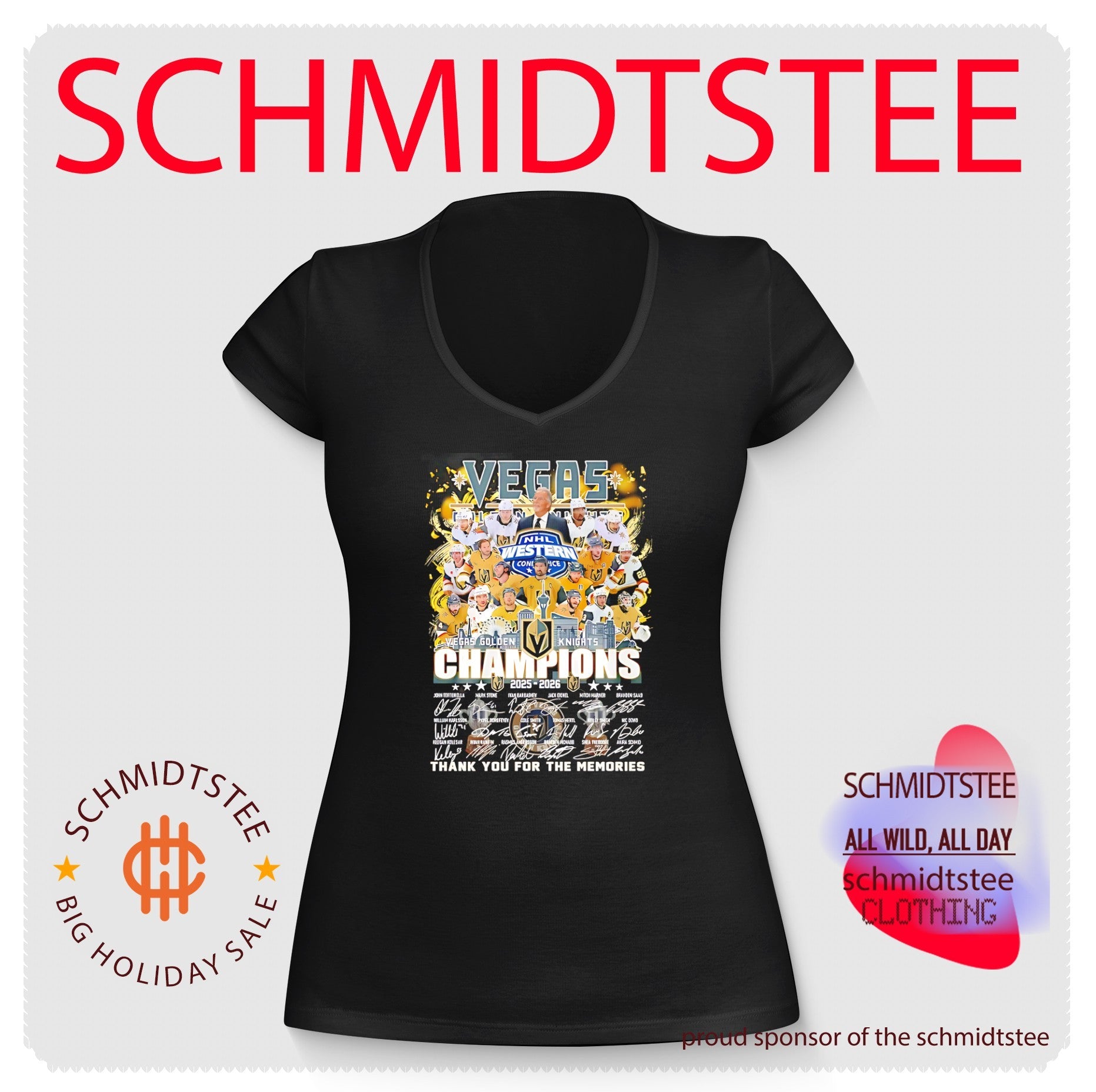 Vegas Golden Knights 2025 2026 thank you for the memories shirt