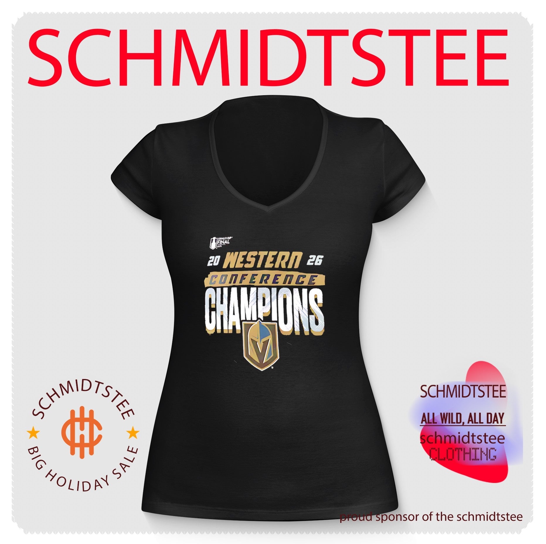 Vegas Golden Knights 2026 Western Conference Champions Core Logo shirt